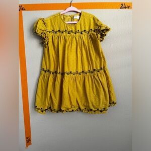 Zara Girl yellow dress sz 5